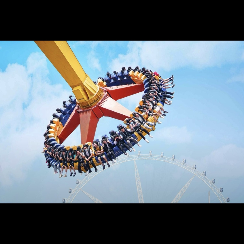 An amusement park ticket